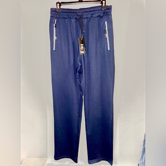 2/$35 NEW Navy Athletic Sweatpants Lounge pants Men’s Large Comfy Weekend Pants - Picture 1 of 9